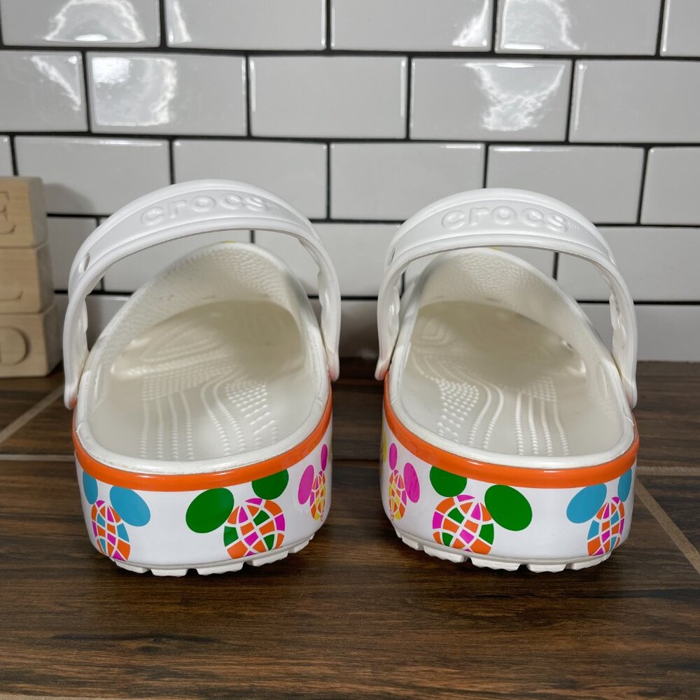 CROCS Classic DTP Balloon Clog Shoes Womens Size 11 White Disney Parks Slip On - Picture 4 of 14